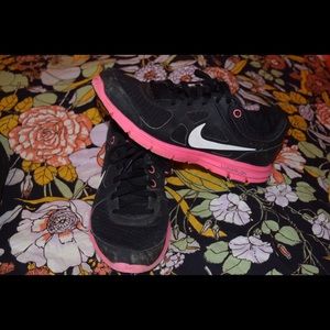Black and Pink Nike Sneakers